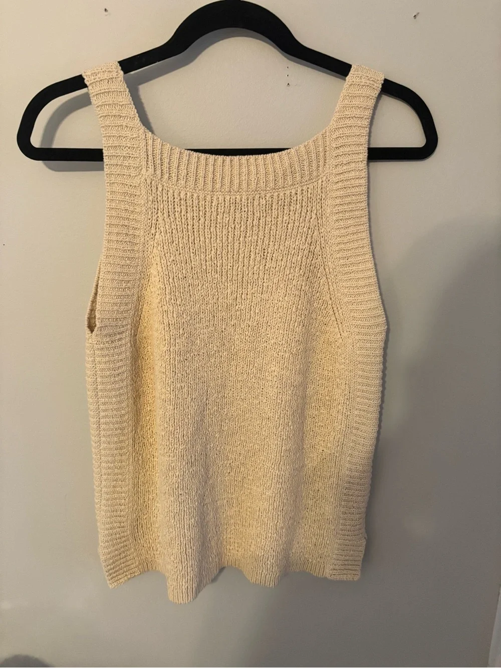 J. Crew Cream Knit Tank Top